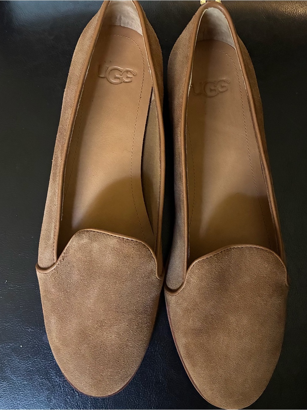 UGG Women's Suede Loafers in Brown Suede